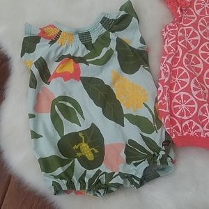 Tea Collection Romper Bundle Size 0-3 months